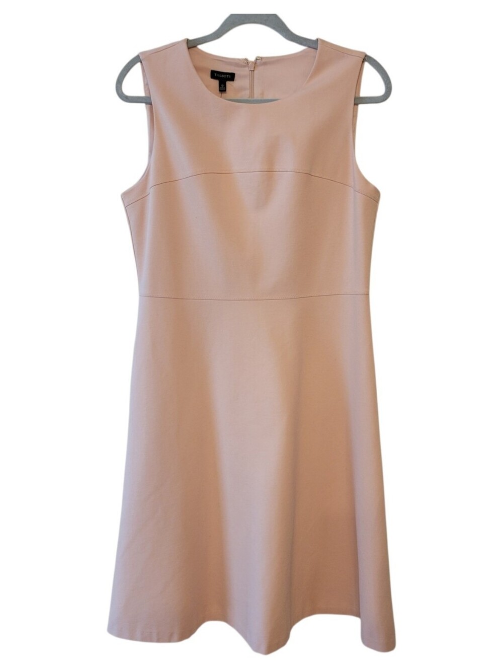 NWT Talbots Pink Blush Sleeveless Fit &‎ Flare Dress Size 10